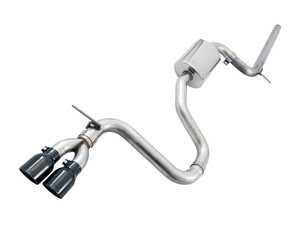 ES#4723190 - AWEMK7GOLF18TK - AWE Track Edition Exhaust System - MK7 Golf 1.8T - Replaces the factory exhaust from the downpipe back and includes a straight-through resonator, but does not include AWE 180 Technology. Perfect for those who like it loud. - AWE - Volkswagen