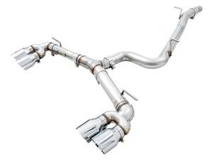 ES#4723199 - AWEMK7RTK - AWE Track Edition Exhaust System - MK7 Golf R - Takes all of the precision engineering and performance of its SwitchPath&trade; counterpart, minus the valve on the passengers side and the muffler on the drivers side. The result is a constant valve open mode. - AWE - Volkswagen