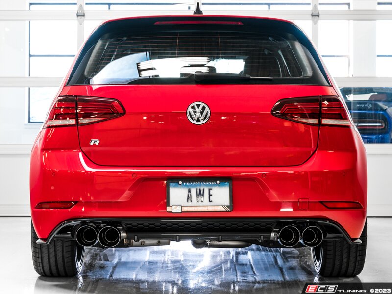 AWE Tuning AWE SwitchPath Exhaust for MK7.5 Golf R - Chrome Silver Tips, 102mm - 3025-42066