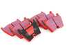 ES#520368 - DP31513C -  Front RedStuff Performance Front Brake Pad Set - High performance street pad featuring Kevlar technology, includes wear sensors - EBC - Audi