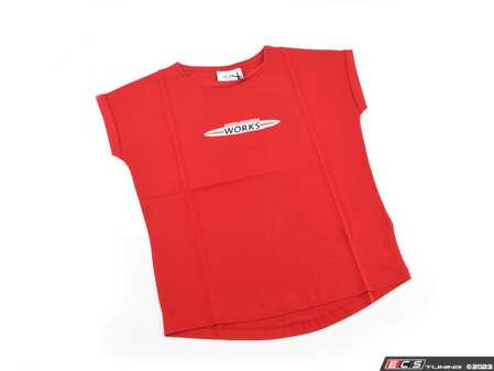 ES#3442656 - 80142454492 - MINI JCW Women's Logo T Shirt Logo Chili Red - Small - Show your JCW style with this shirt - Genuine MINI - MINI