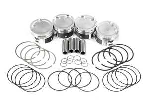 ES#3659977 - 329244 - JE Performance Forged Piston Set  - Includes rings, wire locks, and 21mm wrist pins - 82.5mm bore (stock), 9.6:1 CR, 92.8mm stroke (stock) - JE Piston - Audi Volkswagen