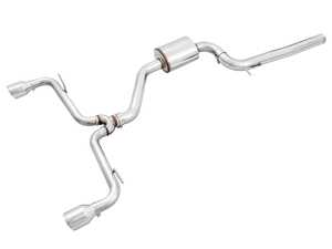 ES#4723598 - AWEMK75GTITK - AWE Track Edition Exhaust System - MK7.5 GTI - Replaces the factory exhaust from the downpipe back and includes a straight-through resonator, but does not include AWE 180 Technology. Perfect for those who like it loud. - AWE - Volkswagen