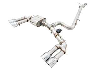 ES#4723677 - AWE8VS3SP - AWE SwitchPath Exhaust System - Audi 8V S3 - Features a valved passenger-side tip outlet and retains the factory valve behavior based on throttle input, engine speed, and Drive Select. - AWE - Audi