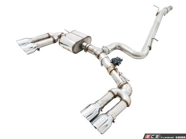 AWE Tuning AWE SwitchPath Exhaust for Audi 8V S3 - Chrome Silver Tips, 102mm - 3025-42068