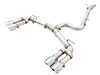 ES#4723676 - AWE8VS3TK - AWE Track Edition Exhaust System - Audi 8V S3 - Takes all of the precision engineering and performance of its SwitchPath&trade; counterpart, minus the valve on the passengers side and the muffler on the drivers side. The result is a constant valve open mode. - AWE - Audi