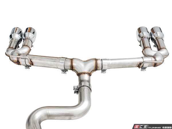 AWE Tuning Track Edition Exhaust for Audi 8V S3 - Chrome Silver Tips, 102mm (3015-42142)