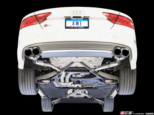 AWE Tuning 19-23 Audi C8 S6/S7 2.9T V6 AWD Track Edition Exhaust - Diamond Black Tips