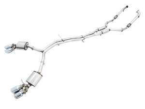 ES#4723735 - AWEB9S5SBTR - AWE Touring Edition Exhaust System - Audi B9 S5 Sportback 3.0T - Removes the factory valving and replaces it with AWEs 180 Technology drone-cancelling resonators and resonated downpipes. - AWE - Audi
