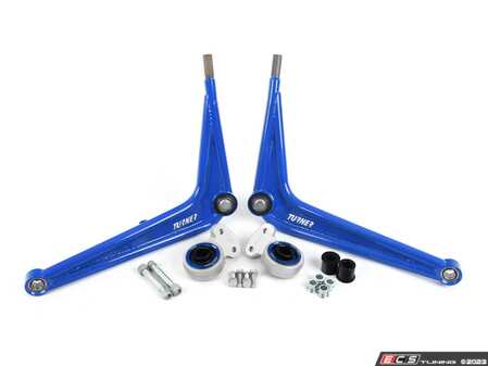 ES#4390997 - 028568TMS02KT - E46 Drift Control Arm Kit - Start your drift journey, increase your steering response and handling characteristics. Provides +65mm more track width (per side) than stock! Includes FCAB's with upgraded monoball bushings to push your E46 to the next level. - Turner Motorsport - BMW