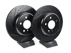 Rear V5 Drilled & Slotted Brake Rotors - Set (330x20)