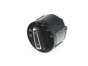 ES#3579582 - 5G0941431BD - Automatic European Headlight Switch - Chrome Trim - Adds parking lights with front fogs as well as rear fog option - Vemo - Volkswagen