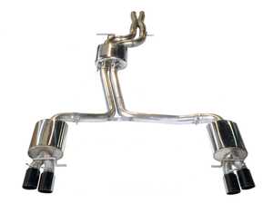 ES#4043428 - 3010-43014 - AWE Touring Edition Exhaust - B8/B8.5 S4 3.0T - Diamond Black Tips (90mm) - AWE - Audi