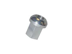 ES#3560482 - 99918200336SLV - Silver Polished Wheel Nut - Priced Each - 19mm head and overall length of 32mm - Hamburg Tech - Porsche