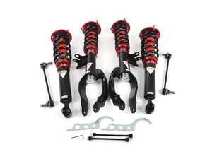 ES#4465606 - MMX3900-A - MonoMAXX Coilover Kit - Adjustable Dampening - Monotube coilovers that give full length adjustment, 40-level Dampening, and front camber plates! - GODSPEED - BMW