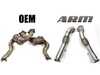 ES#4727517 - 40tdpcKT - Catted Downpipe With Midpipe And O2 Sensor  - Allow turbos to spool faster and generate more power lower in the RPM range. - ARM Motorsports - Audi
