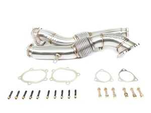 ES#4727517 - 40tdpcKT - Catted Downpipe With Midpipe And O2 Sensor  - Allow turbos to spool faster and generate more power lower in the RPM range. - ARM Motorsports - Audi
