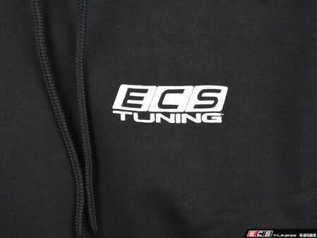 ES#3411368 - 6060294 - Black ECS Pullover Hoodie - XL - (NO LONGER AVAILABLE) - Featuring white ECS Tuning logo on left chest and full back - ECS - 
