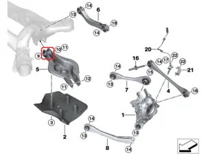 Rear Spring Wishbone Bushings