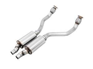 ES#4043939 - 3215-11044 - AWE Resonated Downpipes - B8 S5 4.2L - Features resonators larger than the stock units, along with larger diameter tubing in order to produce a mellow sound volume. - AWE - Audi