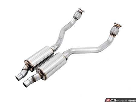ES#4043939 - 3215-11044 - AWE Resonated Downpipes - B8 S5 4.2L - Features resonators larger than the stock units, along with larger diameter tubing in order to produce a mellow sound volume. - AWE - Audi