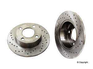 ES#5257 - 4436986hoX - Cross Drilled Brake Rotors - Pair (245x10) - Upgrade your brakes for less than factory replacements. - Zimmermann - Audi