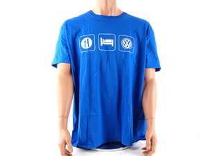 ES#2202520 - 13670XL - Royal Blue Eat, Sleep, Volkswagen T-Shirt - Extra Large - (NO LONGER AVAILABLE) - Live it, nothing but Volkswagen! - DriverGear - 