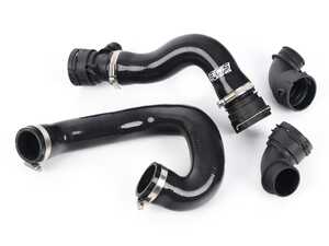 ES#4707593 - 008640LA02 - N54 Performance Silicone Radiator Hose Kit - With OE Connectors - Upper and lower radiator silicone coolant hose kit to upgrade from your stock rubber hoses. Includes stainless steel hose clamps and pre-installed factory style connectors. - ECS - BMW