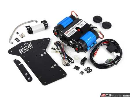 ES#4690526 - 048375la01aKT - E53 Compressor Mount - With Twin 12V Compressor - Utilize factory mounting locations to install a hidden ARB air compressor in your cargo area. A useful tool to have in your overlanding arsenal! - ECS - BMW
