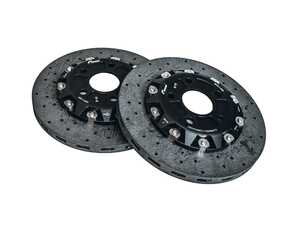 ES#4701462 - VWR680013 - Stage 3+ Carbon Ceramic Monoblock Replacement Rotors (380mm) - Upgrade your Stage 3 Racingline rotors to carbon ceramic for spectacular resistance to fade, dramatic weight-savings, and long-lasting durability. - Racingline - Audi Volkswagen