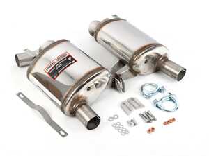 ES#3055941 - 243904 - Rear Supersprint Exhaust Mufflers - Left & Right side mufflers with hardware - Supersprint - Porsche