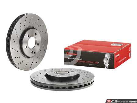 ES#2712885 - 2204212512KT5 - Front Brake Rotors - Pair (330 X 32 mm) - includes new rotors securing screws - Brembo - Mercedes Benz