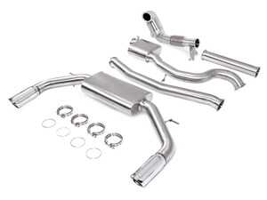 ES#4731988 - UH079-EXA - Unitronic 8V A3 Turbo-Back Exhaust System - Featuring a GESi 5" UHO+ catalytic converter which flows into 3-inch T304 Stainless Steel mandrel bent tubing cat-back. - Unitronic - Audi