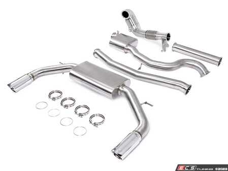 ES#4731988 - UH079-EXA - Unitronic 8V A3 Turbo-Back Exhaust System - Featuring a GESi 5" UHO+ catalytic converter which flows into 3-inch T304 Stainless Steel mandrel bent tubing cat-back. - Unitronic - Audi