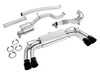 ES#4731981 - UH080-BLK-EXA - Unitronic 8V/8V.2 S3 Turbo-Back Exhaust System - Black Tips - Featuring a GESi 5" UHO+ catalytic converter which flows into 3-inch T304 Stainless Steel mandrel bent tubing Cat-Back. - Unitronic - Audi