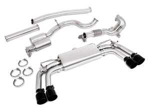 ES#4731981 - UH080-BLK-EXA - Unitronic 8V/8V.2 S3 Turbo-Back Exhaust System - Black Tips - Featuring a GESi 5" UHO+ catalytic converter which flows into 3-inch T304 Stainless Steel mandrel bent tubing Cat-Back. - Unitronic - Audi