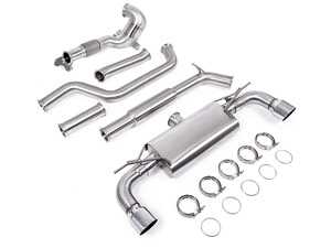 ES#4731985 - UH081-EXA - Unitronic MK7/MK7.5 GTI Turbo-Back Exhaust System - Chrome Tips - Featuring a GESi 5" UHO+ catalytic converter which flows into 3-inch T304 Stainless Steel mandrel bent tubing Cat-Back. - Unitronic - Volkswagen