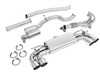 ES#4731989 - UH082-EXA - Unitronic Performance Turbo-Back For MK7/MK7.5 Golf R - Round Chrome Tips - Featuring a GESi 5" UHO+ catalytic converter which flows into 3-inch T304 Stainless Steel mandrel bent tubing Cat-Back. - Unitronic - Volkswagen