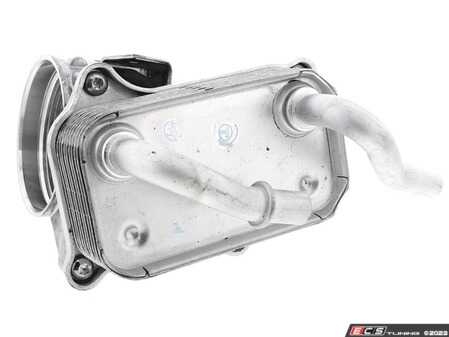 ES#4732023 - 1121800065 - Engine Oil Cooler - Gasket to timing case not included. - Vemo - Mercedes Benz