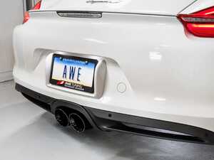 ES#4043391 - 3010-33024 - AWE Performance Exhaust System - 981 Boxster/Cayman S - With Diamond Black Tips - AWE - Porsche