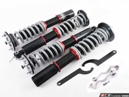 ES#4751301 - 029314ECS01EBKT - ECS E60 Non-M Performance Coilovers & Upgraded Monoball Thrust Arms - The ultimate suspension upgrade. Performance Adjustable Coilovers with fresh thrust arms with mono-ball upgrades pre installed! This can be considered our ground control kit with the new and improved driving experience for your E60! - Enthusiast Bundles - BMW