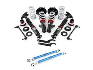 ES#4751303 - 029313ECS02EBKT - ECS F2x/F3x 5-Bolt xDrive Performance Coilovers & Adjustable Rear Toe Links - The ultimate suspension upgrade. Performance Adjustable Coilovers with fresh thrust arms with mono-ball upgrades pre installed! This can be considered our ground control kit with the new and improved driving experience for your 2,3 and 4 series! - Enthusiast Bundles - BMW