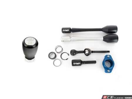 ES#4751369 - 026017TMS07EBKT - Turner Adjustable Short Shift Kit & 5-Speed Weighted Shift Knob - Adjustable throw to fine tune your driving experience! - Enthusiast Bundles - BMW