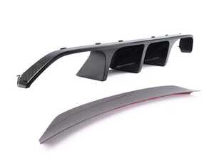 ES#4751386 - 023241TMS01EBKT - F80 M3 Carbon Diffuser & Carbon High Kick Trunk Spoiler - Gloss Carbon Styling package includes both the rear diffuser as well as the carbon trunk spoiler. A full vehicle facelift! - Enthusiast Bundles - BMW