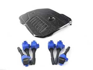 ES#4732845 - 001443TMS02DBKT - G Chassis B58 Forged Carbon Fiber Engine Cover With FREE Set Of 6 Ignition Coils - Beautiful carbon fiber engine cover and to sweeten the deal you receive a set of 6 performance ignition coils to refresh the performance of your B58. - Doorbusters - BMW