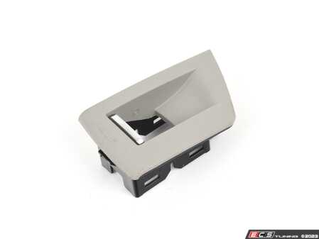 ES#4192634 - 51417225894 - Everest Grey Window Switch Trim - Right - Trim surrounding the passenger front and right rear window switch - Genuine BMW - BMW