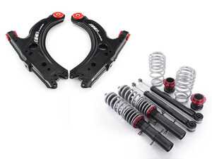ES#4751389 - 021544ECSEBKT - ECS Coilovers & Pre-Assembled Front Control Arms With Polyurethane Bushings For Your MK4 - Take control of your ride while going low with our sport-tuned coilover system! - Enthusiast Bundles - Volkswagen