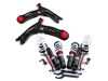 ES#4751547 - 003929LEBKT -  MK7/MK8/8V Adjustable Damping Coilover System & Pre-Assembled Front Control Arms With Polyurethane Bushings - Features 32 way adjustable damping, variable length, zinc-coated shock bodies and performance sway bar end links - Enthusiast Bundles - Audi Volkswagen