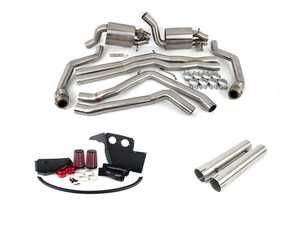 ES#4751471 - 012767LA01EB2KT - C7 RS7 Cat Back Valved Exhaust & Luft-Technik Intake System & Non-Resonated Midpipe Pre 2016 - Experience your driving passion with our ECS Valved Exhaust System and Luft-Technik Intake System! - Enthusiast Bundles - Audi