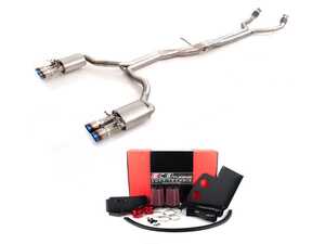 ES#4733025 - 012767la01dbKT1 - 1 - LEAVE SD - C7 S6/S7 Titanium Valved Cat Back Exhaust - With ECS Tuning Kohlefaser Luft-Technik Intake System - Upgrade the sound and power of your vehicle with this steal of a deal! - Doorbusters - Audi
